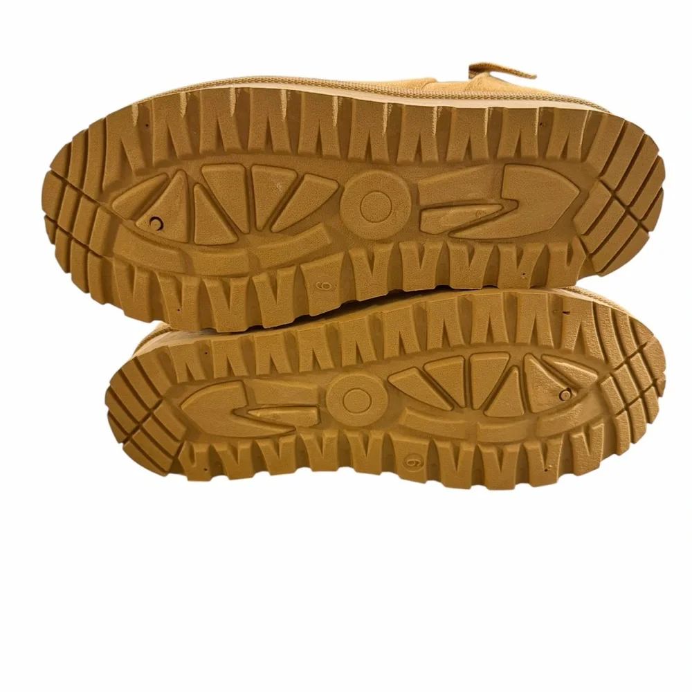 Goldnut/Ankle/Winter-Fall Boot/Women's/ Fluffy Trim & Buckle/Size: 6